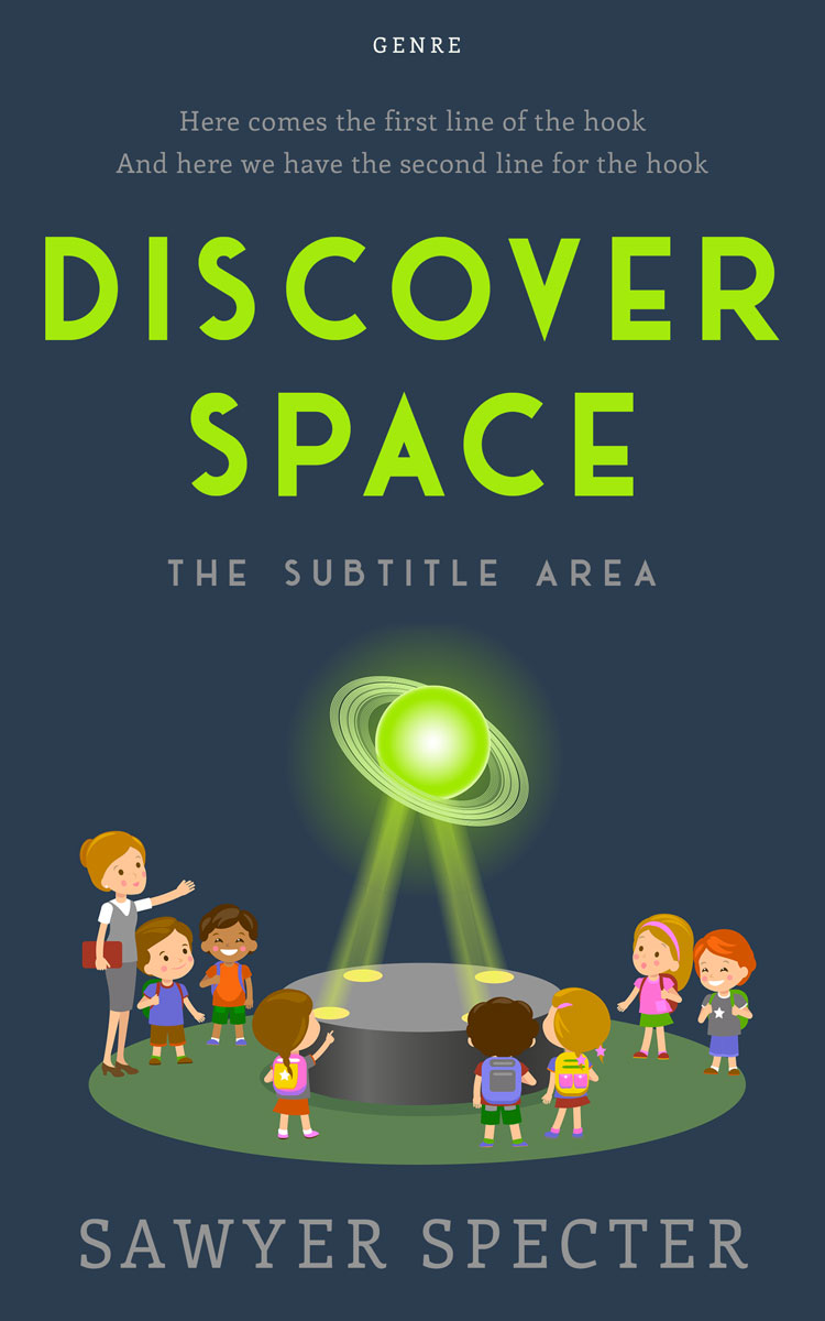 2D view of Limed Spruce #9209 - Premade Education Book Cover