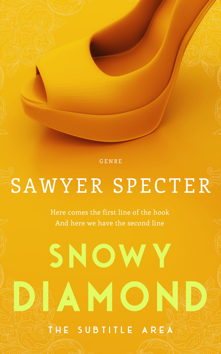 2D view of Gamboge #9221 - Premade Chick Lit Book Cover