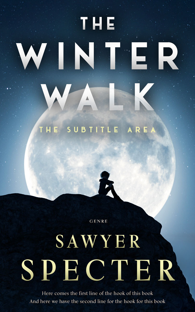 2D view of Premade Surreal Book Cover - Big Stone