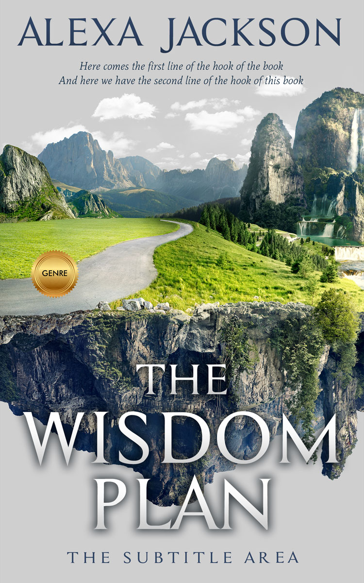 2D view of Gray Nickel #9269 - Premade Surreal Book Cover