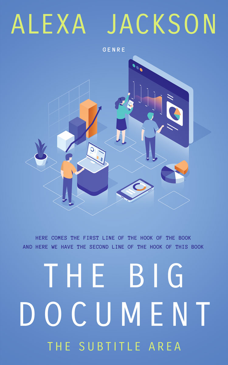 2D view of Danube #9280 - Premade Business Book Cover