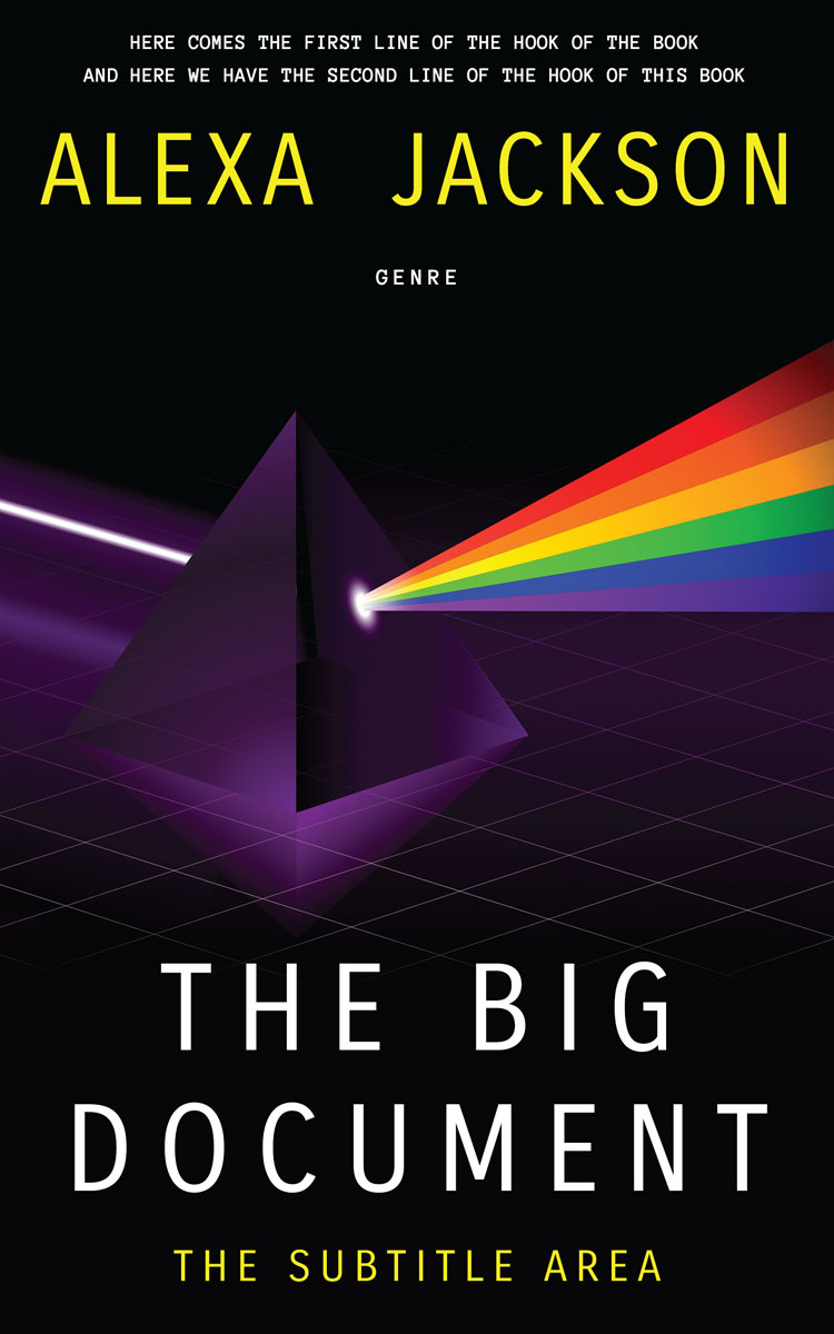 2D view of Premade Science Fiction Book Cover - Ebony