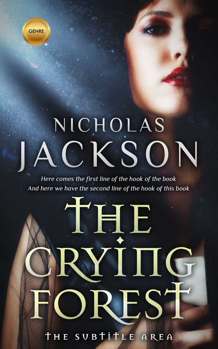 2D view of Premade Horror Book Cover - Shark