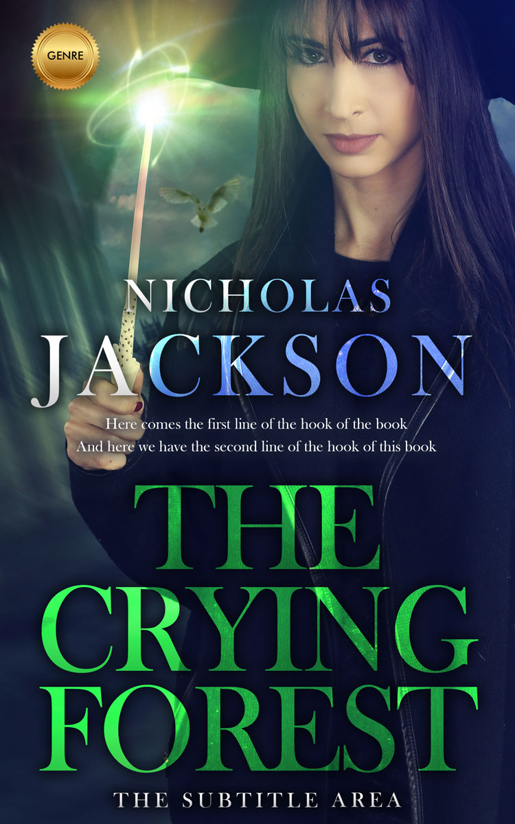 2D view of Mirage #9285 - Premade Fantasy Book Cover