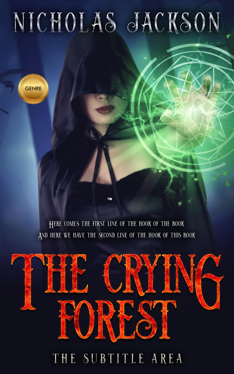 2D view of Mirage #9288 - Premade Horror Book Cover