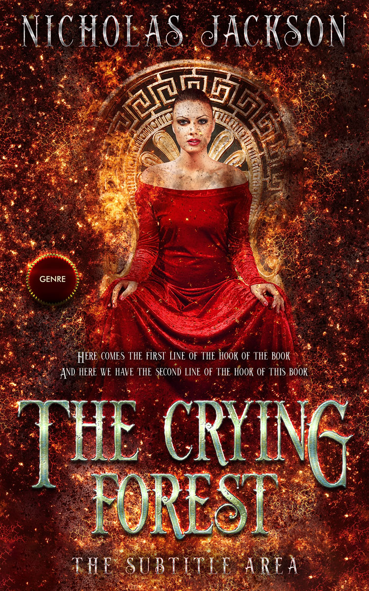 2D view of Paco #9293 - Premade Fantasy Book Cover