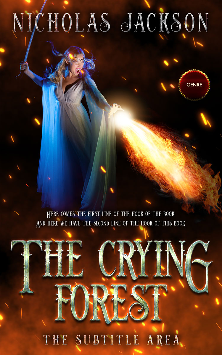 2D view of Whiskey #9294 - Premade Fantasy Book Cover