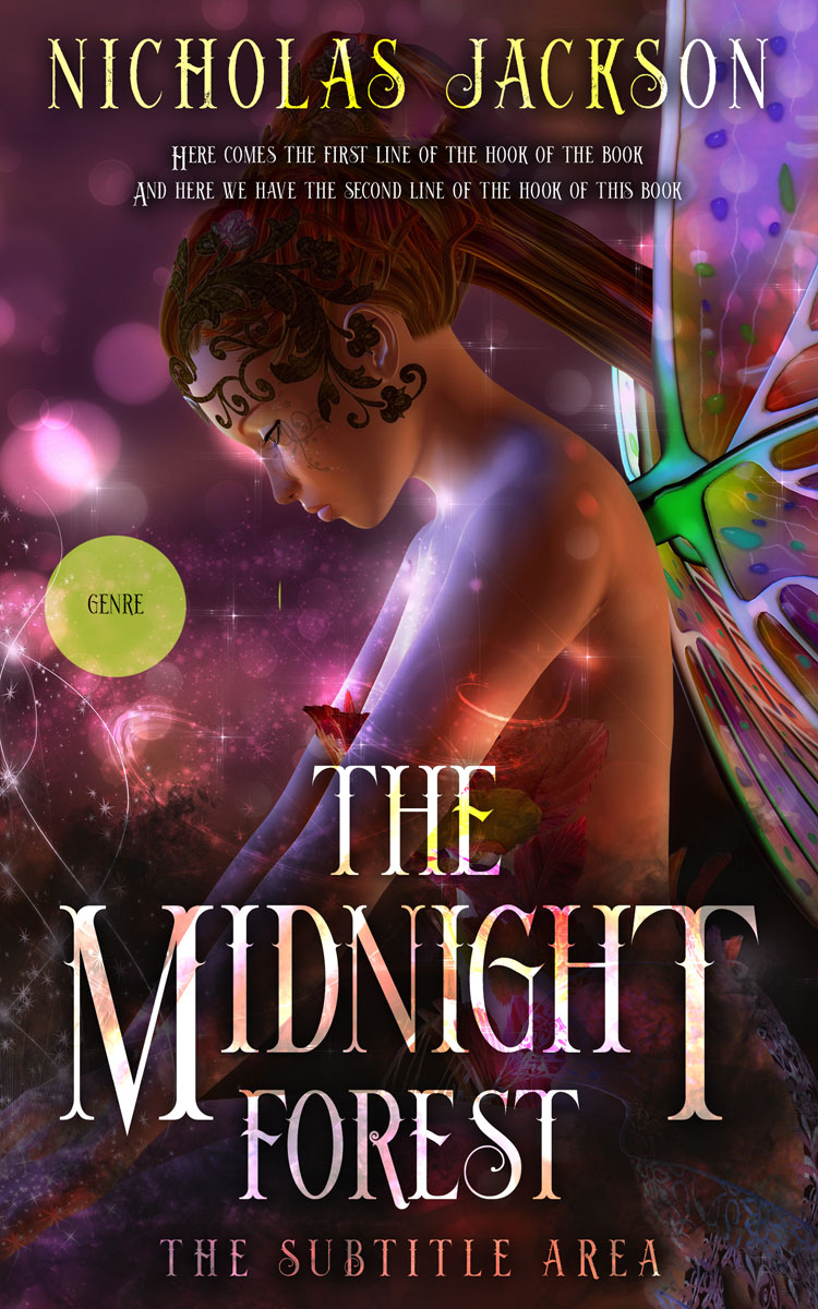 2D view of Jon #9301 - Premade Fantasy Book Cover