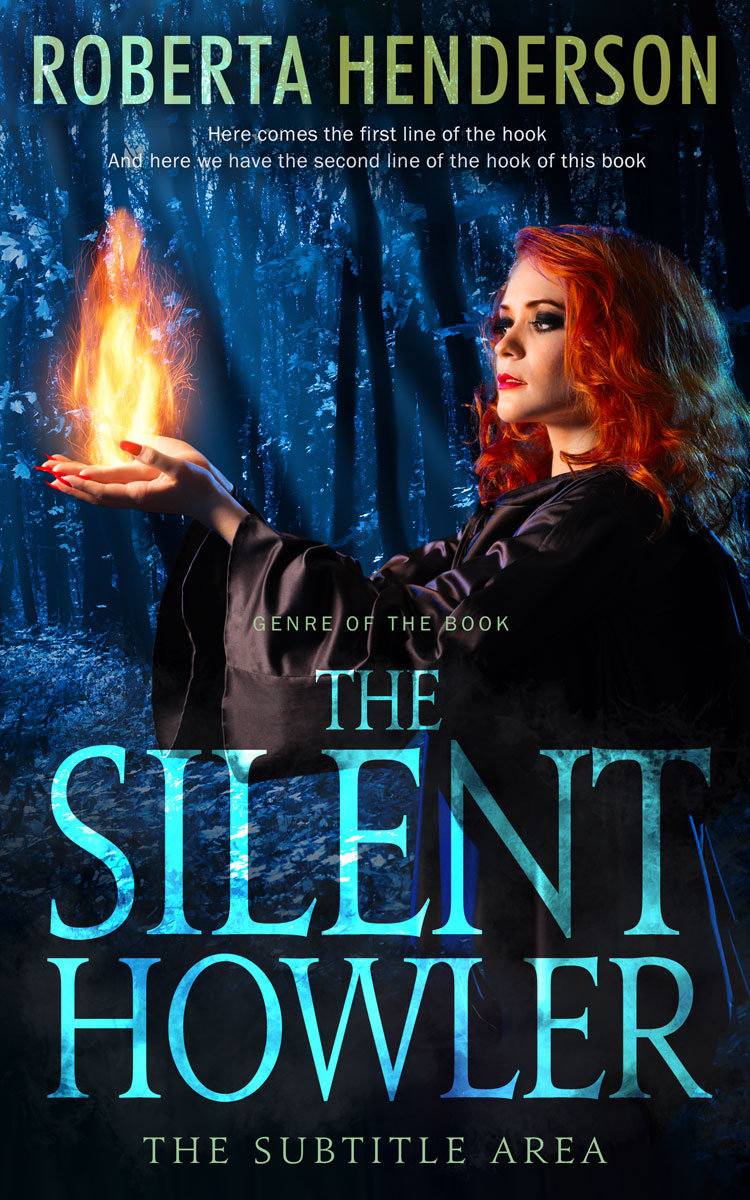 2D view of Ebony #9318 - Premade Fantasy Book Cover