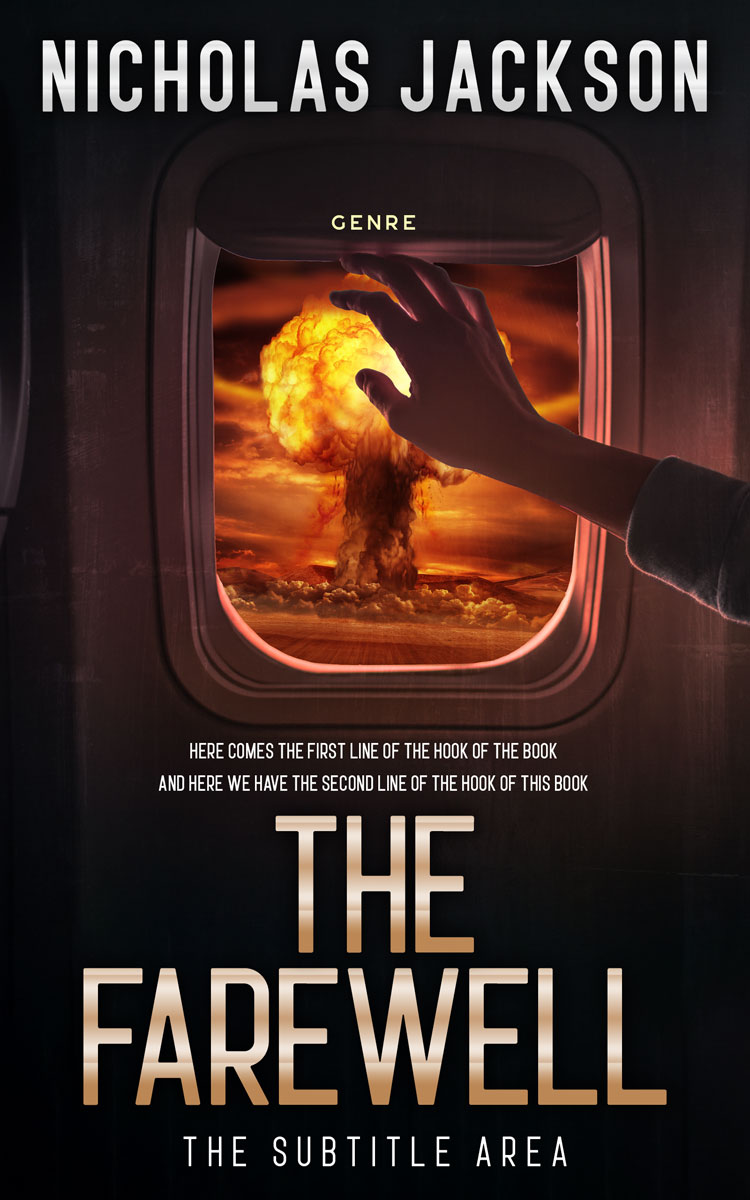 2D view of Cocoa Brown #9340 - Premade Apocalyptica Book Cover