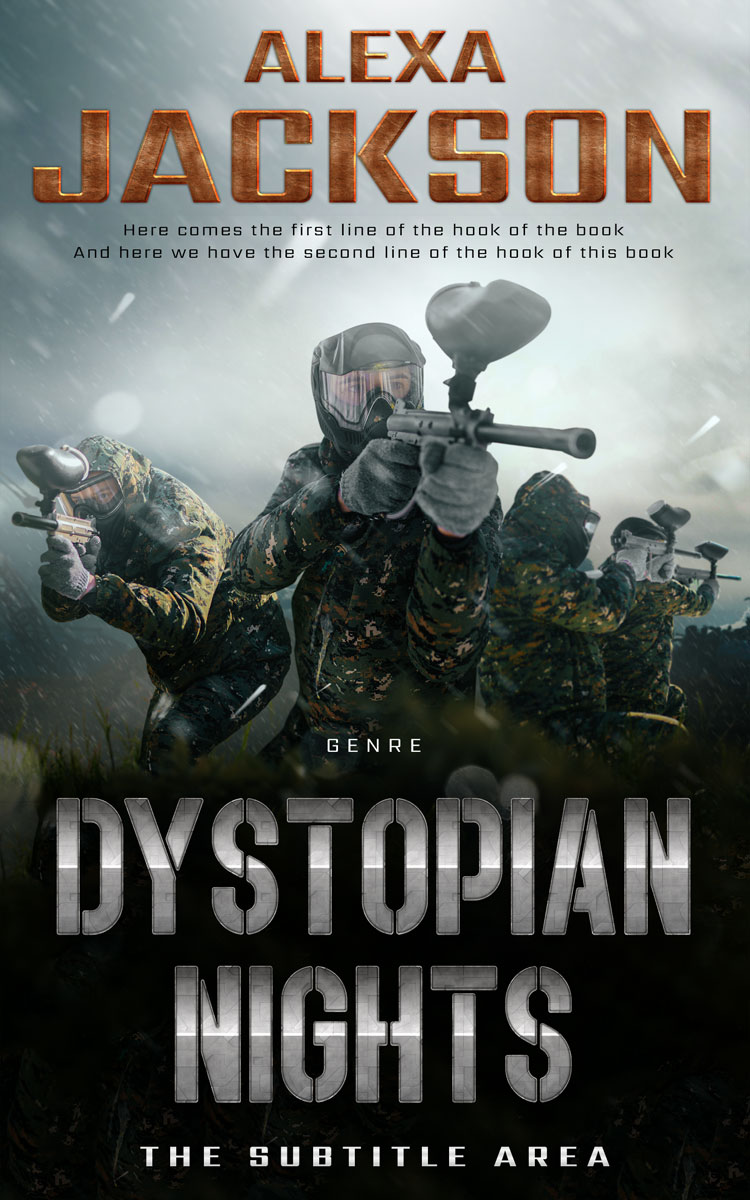 2D view of Pumice #9356 - Premade Action & Adventure Book Cover