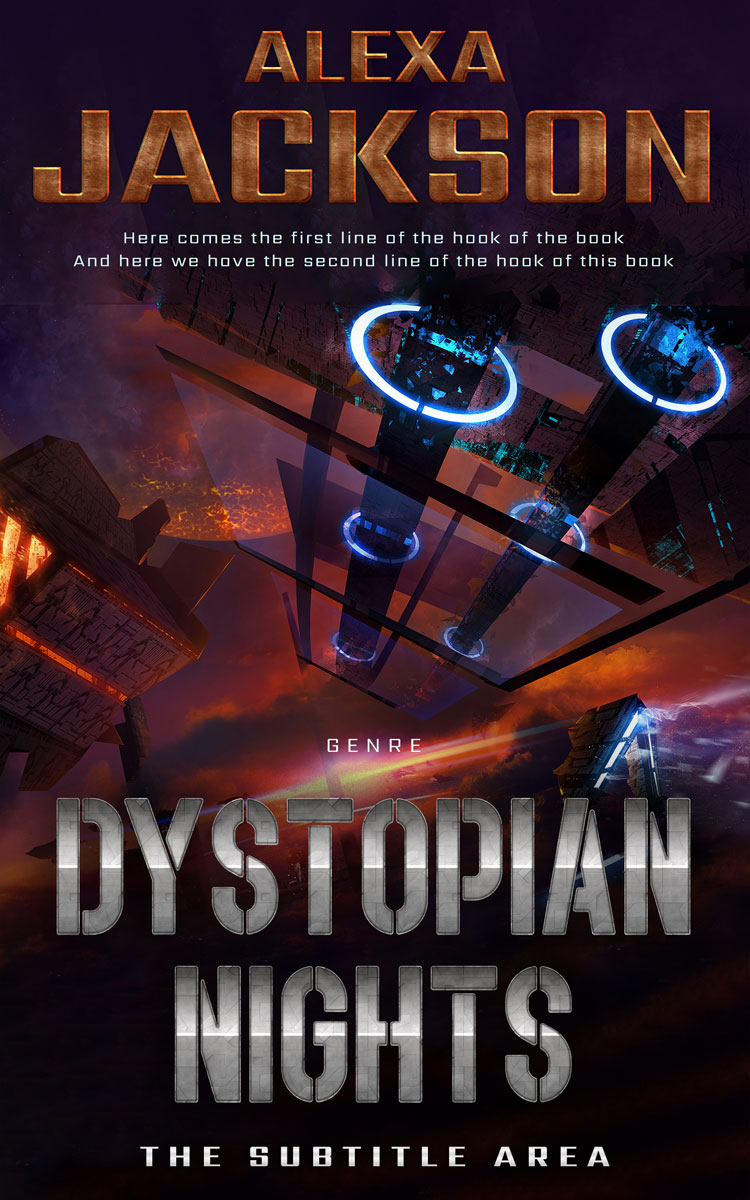 2D view of Gondola #9361 - Premade Science Fiction Book Cover