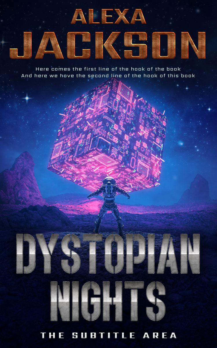 2D view of Bouquet #9365 - Premade Science Fiction Book Cover