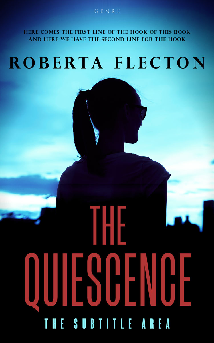 2D view of Premade Mystery & Thriller & Suspense Book Cover - Ebony