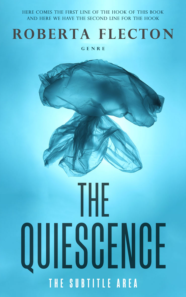 2D view of Turquoise Blue #9404 - Premade Science & Nature Book Cover