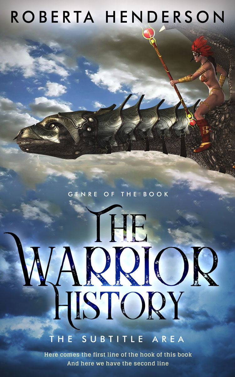 2D view of Premade Fantasy Book Cover - Blue Bayoux