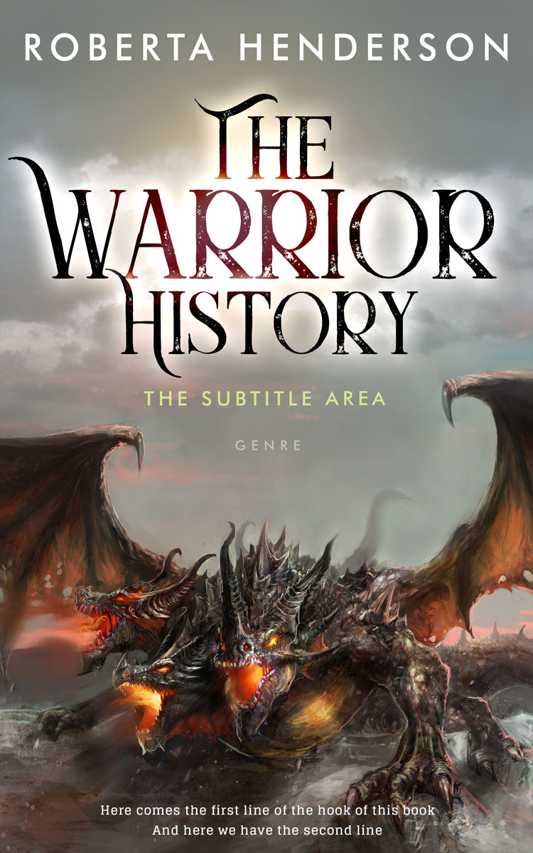 2D view of Natural Gray #9464 - Premade Fantasy Book Cover