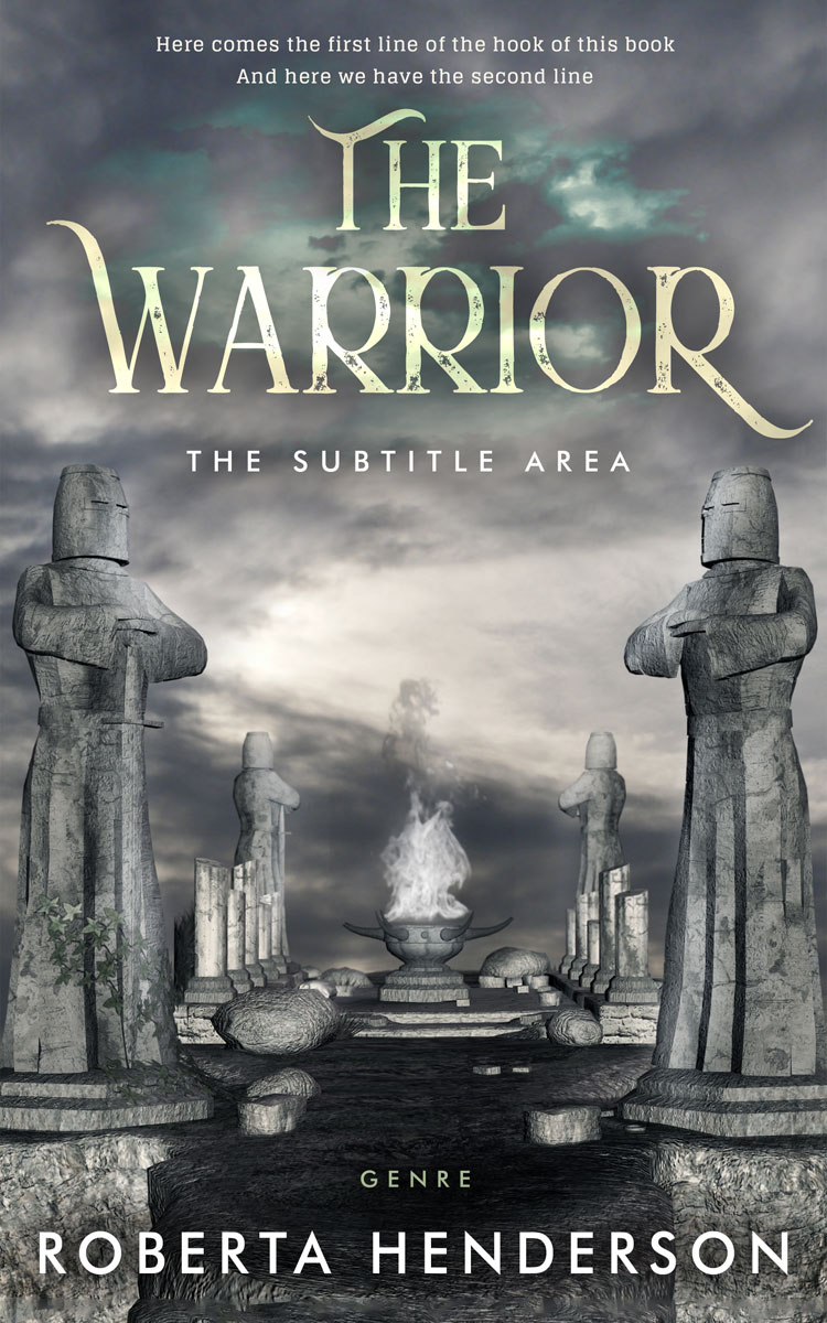 2D view of Premade Science Fiction Book Cover - Corduroy