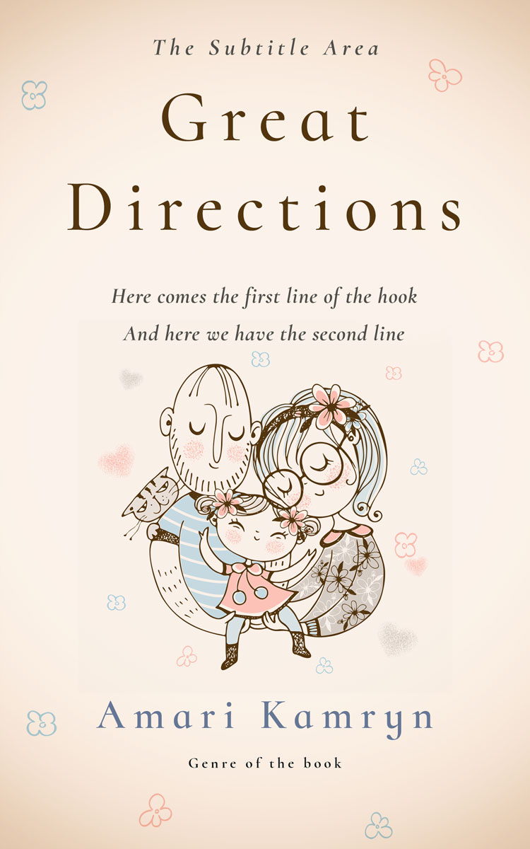 2D view of Linen #9500 - Premade Family & Parenting Book Cover