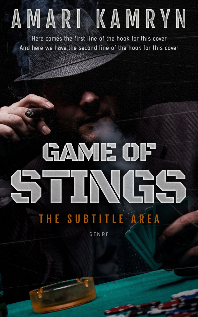 2D view of Black #9559 - Premade Mystery & Thriller & Suspense Book Cover