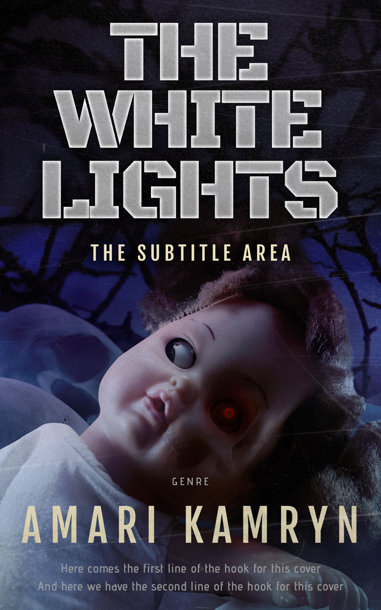 2D view of Steel Gray #9563 - Premade Horror Book Cover