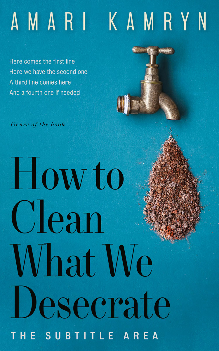 2D view of Deep Cerulean #9583 - Premade Abstract Book Cover