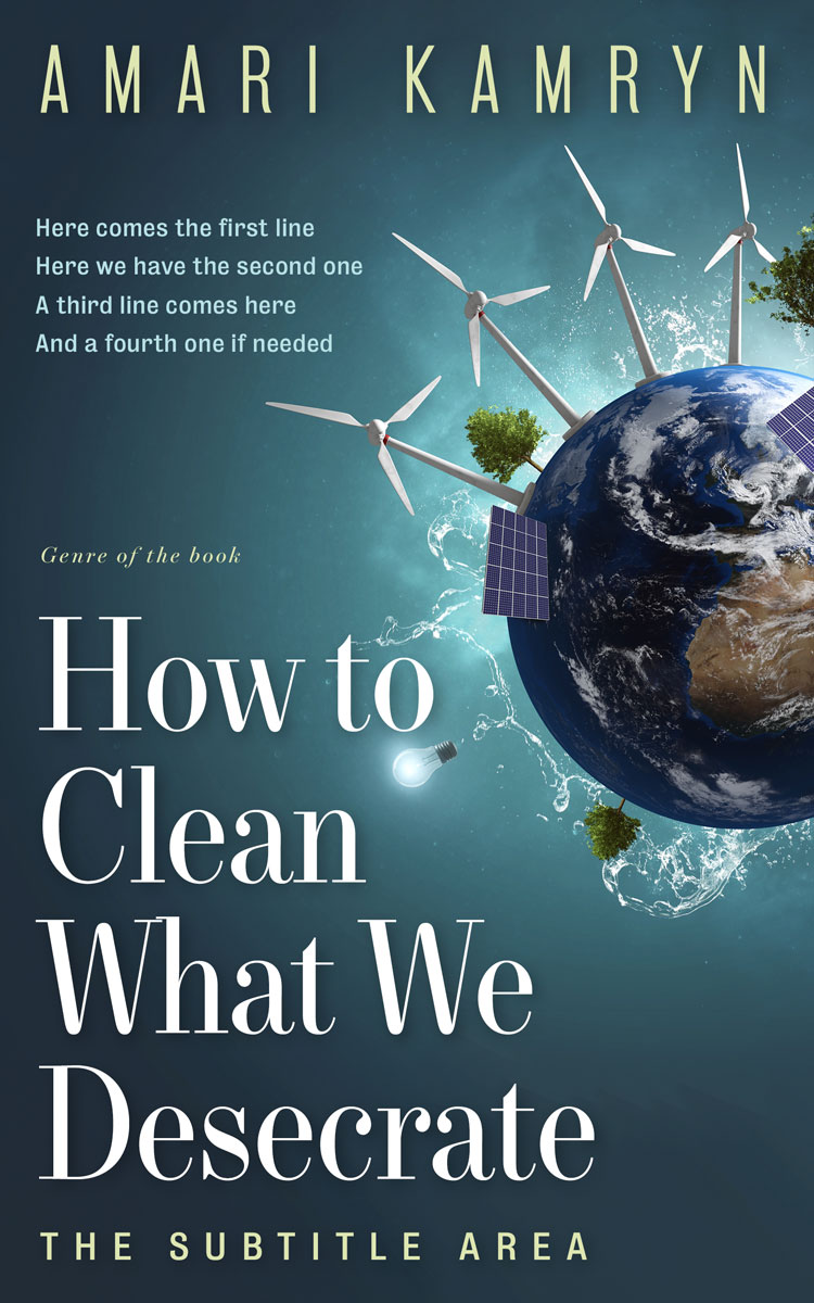 2D view of Pickled Bluewood #9586 - Premade Science & Nature Book Cover | BookCoverZone