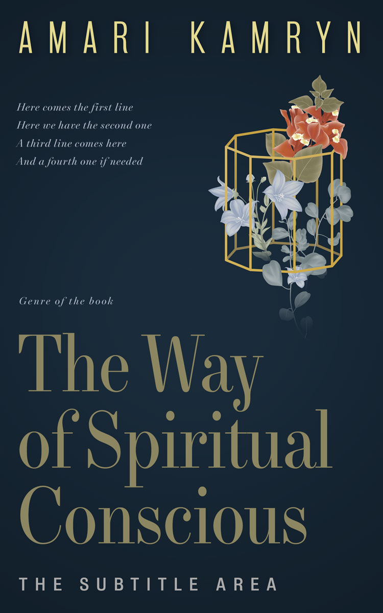 2D view of Mirage #9592 - Premade Poetry Book Cover