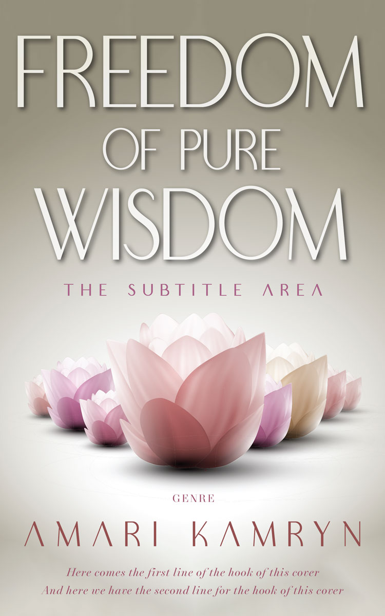 2D view of Swirl #9597 - Premade Health & Mind & Body Book Cover