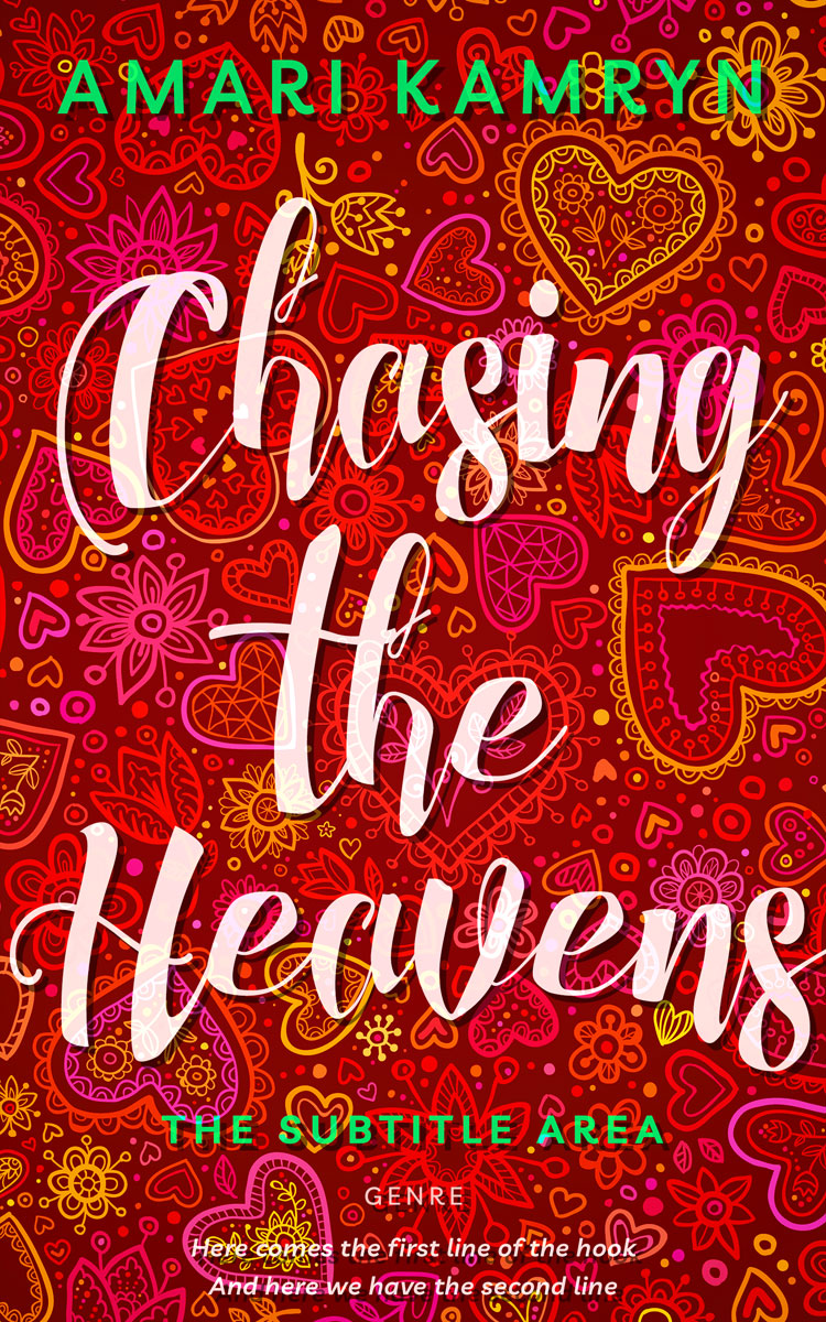 2D view of Dark Burgundy #9636 - Premade Romance Book Cover