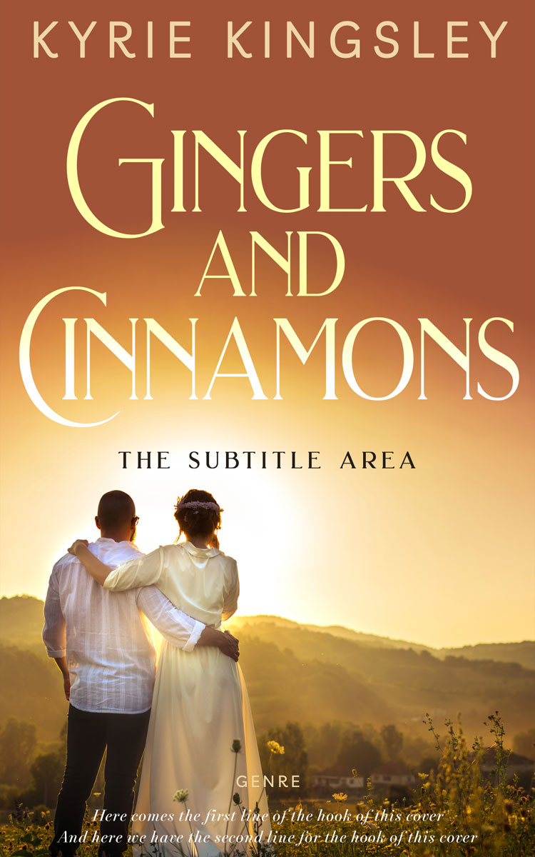 2D view of Sepia Skin #9657 - Premade Romance Book Cover