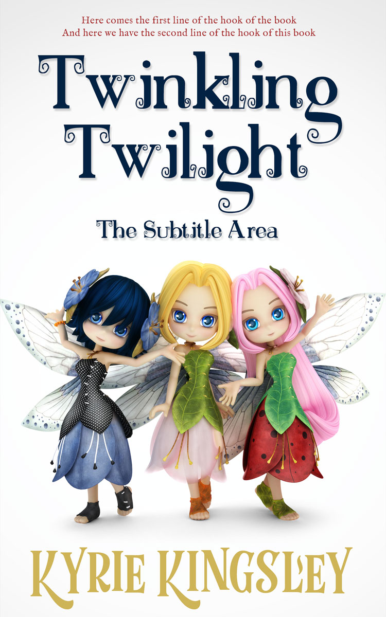 2D view of Premade Fantasy Book Cover - Pickled Bluewood