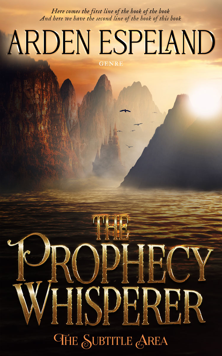 2D view of Gold Sand #9705 - Premade Fantasy Book Cover