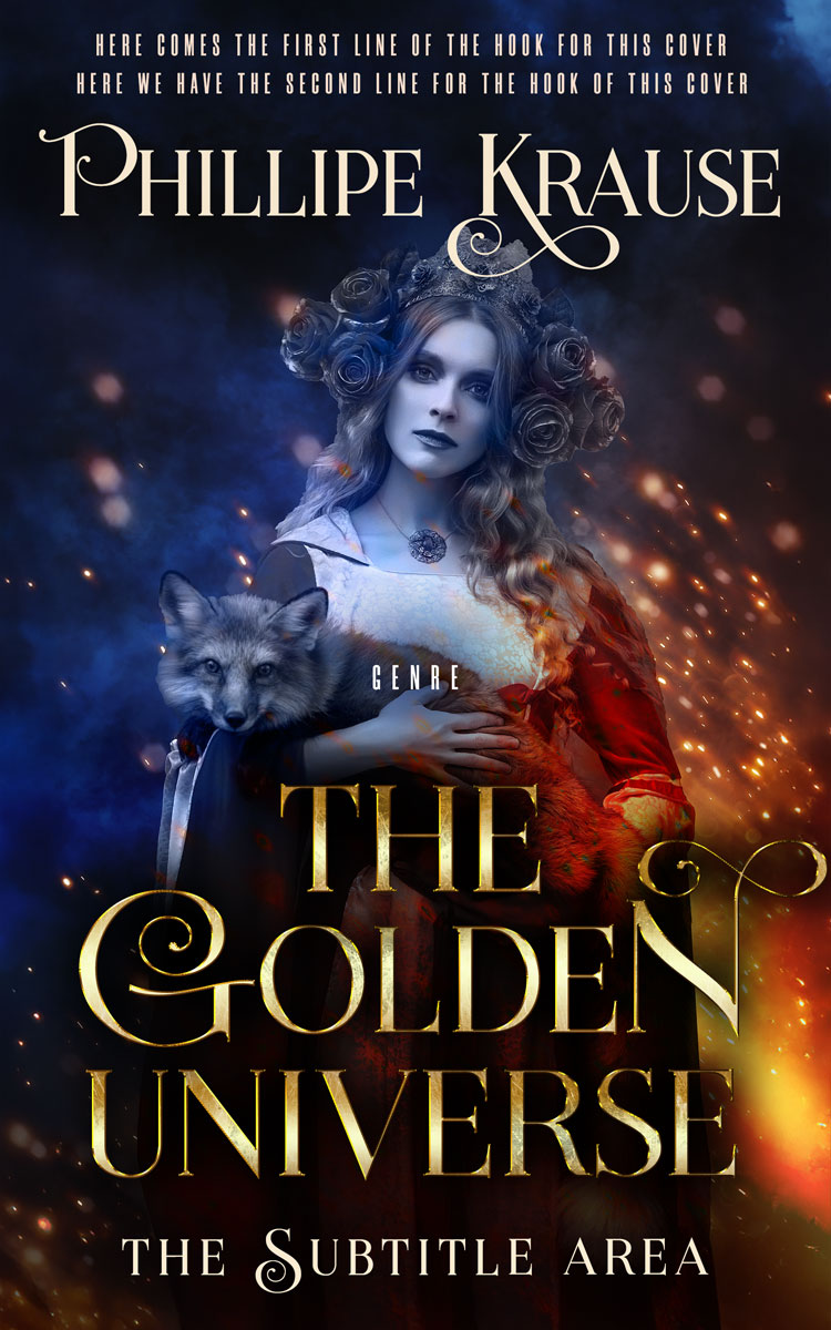 2D view of Thunder #9711 - Premade Fantasy Book Cover