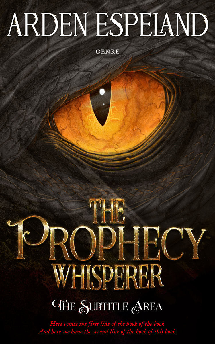 2D view of Premade Fantasy Book Cover - Zeus