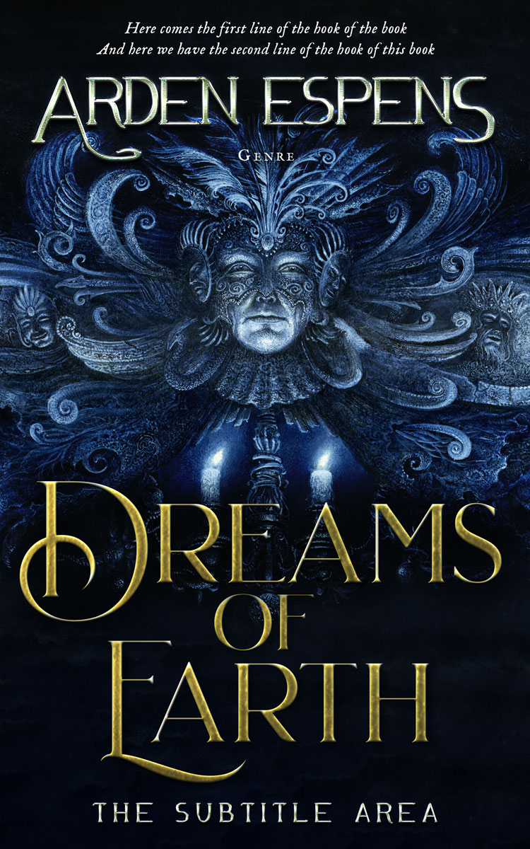 2D view of Ebony #9724 - Premade Fantasy Book Cover