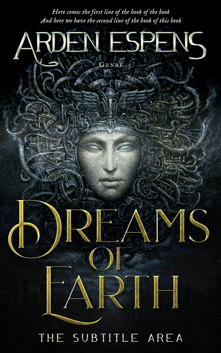 2D view of Premade Fantasy Book Cover - Woodsmoke