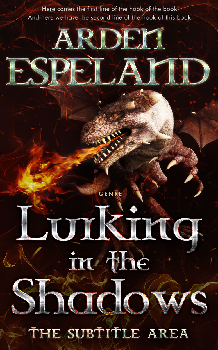 2D view of Crowshead #9734 - Premade Fantasy Book Cover