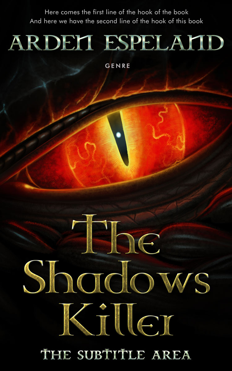 2D view of Piper #9738 - Premade Fantasy Book Cover