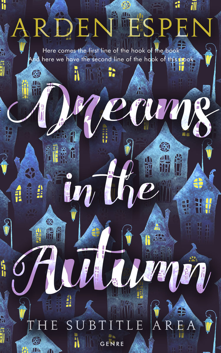 2D view of Premade Horror Book Cover - Steel Gray