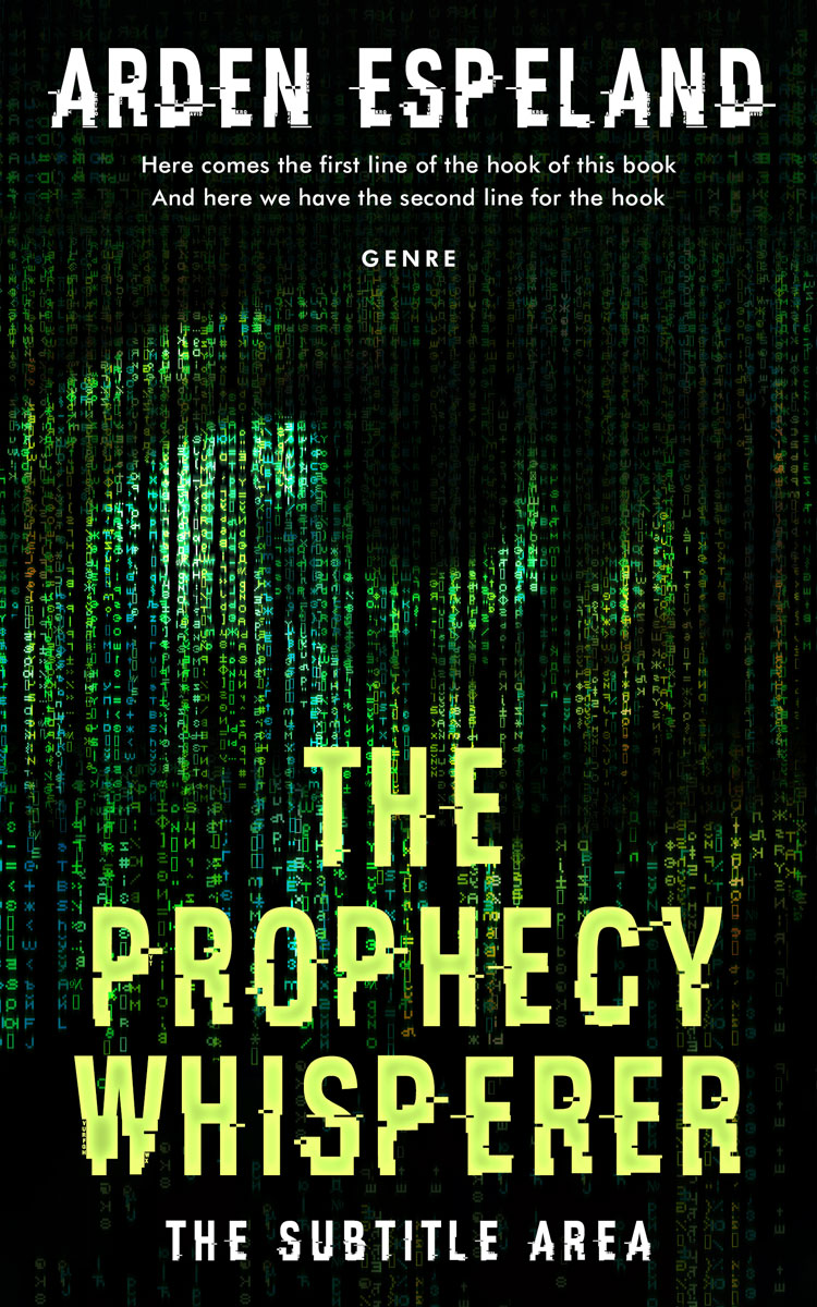 2D view of Premade Mystery & Thriller & Suspense Book Cover - Racing Green