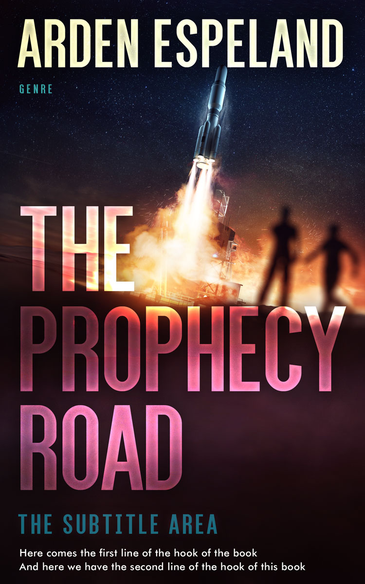 2D view of Premade Science Fiction Book Cover - Petite Orchid