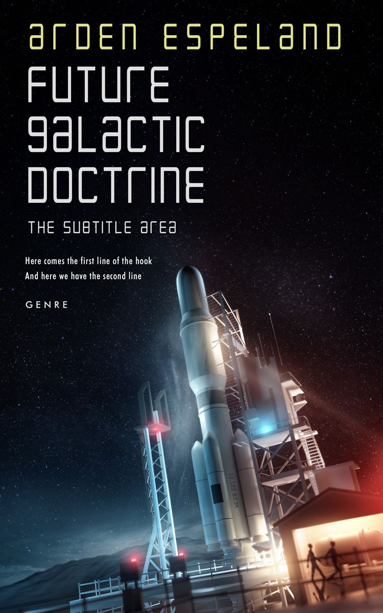 2D view of Premade Science Fiction Book Cover - Cinder