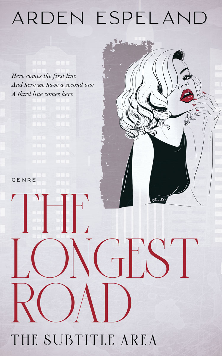 2D view of Mischka #9815 - Premade Chick Lit Book Cover