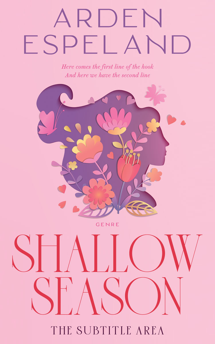 2D view of Premade Health & Mind & Body Book Cover - Chantilly