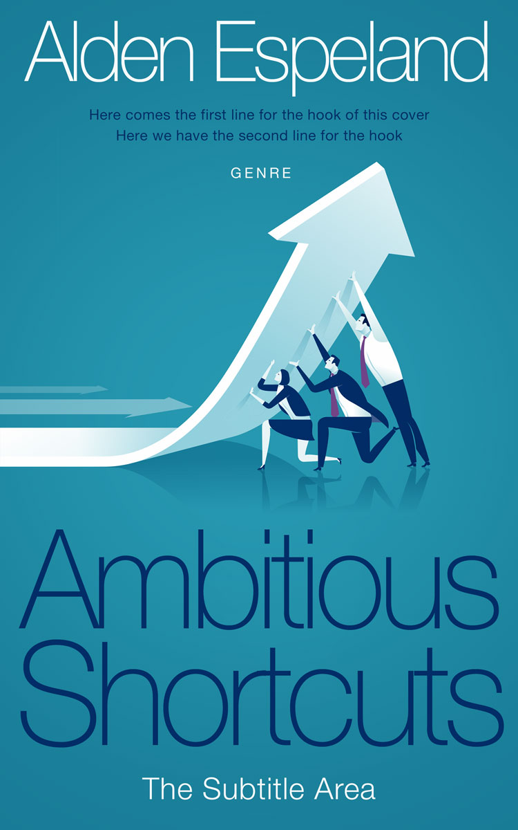 2D view of Eastern Blue #9855 - Premade Self-Improvement & Self-Help Book Cover