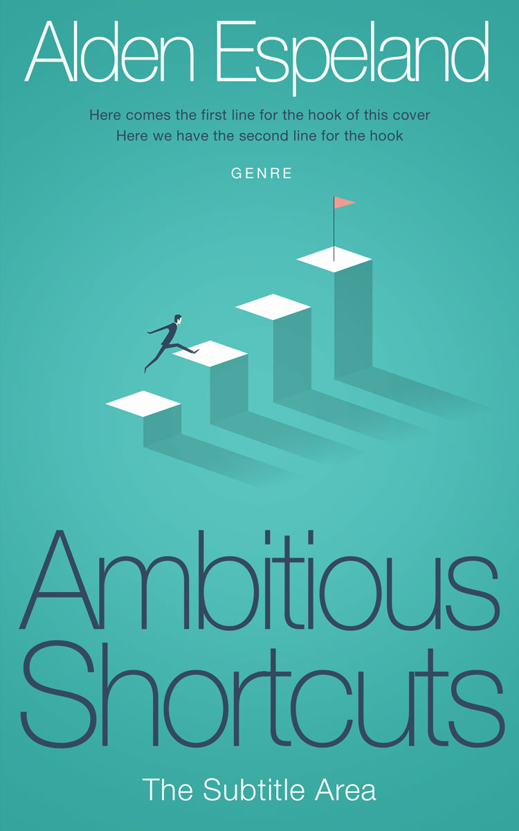 2D view of Fountain Blue #9856 - Premade Self-Improvement & Self-Help Book Cover