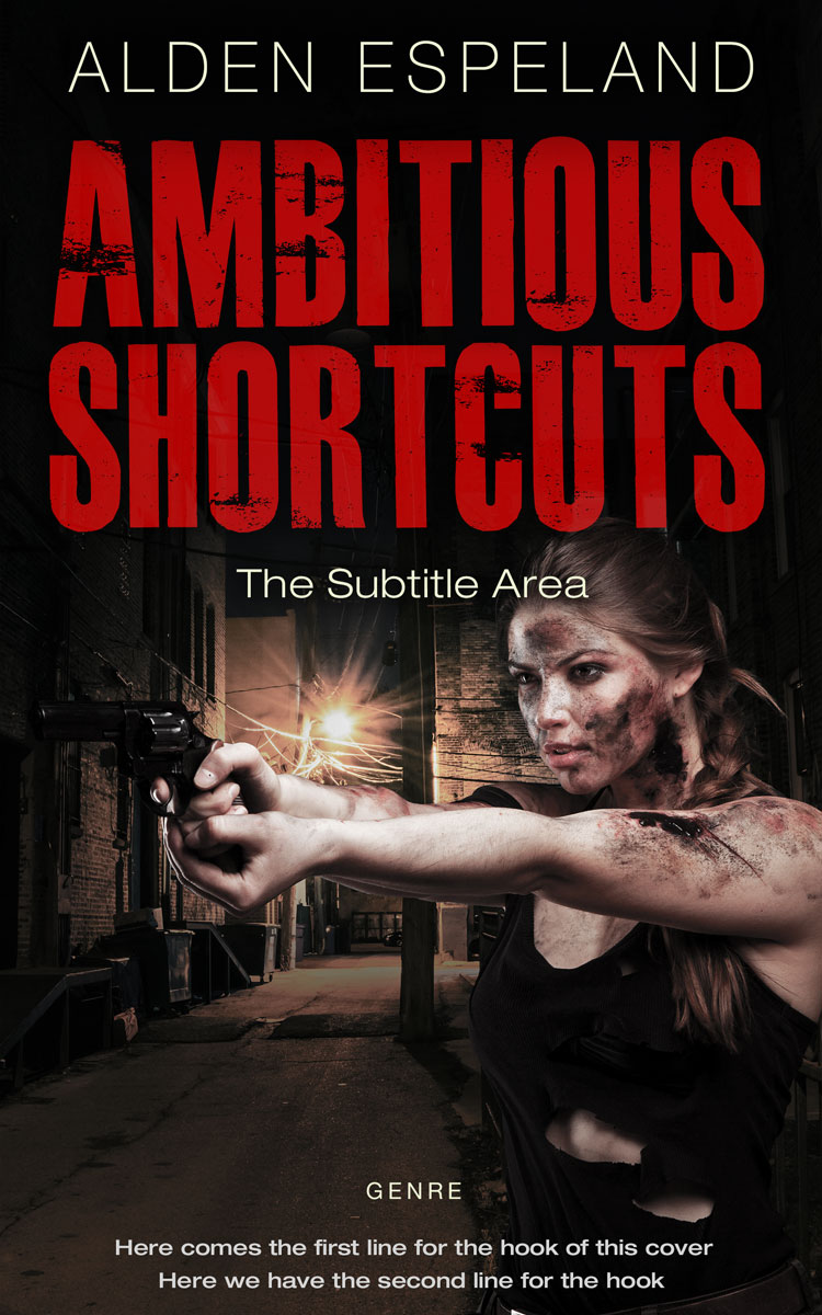 2D view of Medium Carmine #9881 - Premade Mystery & Thriller & Suspense Book Cover