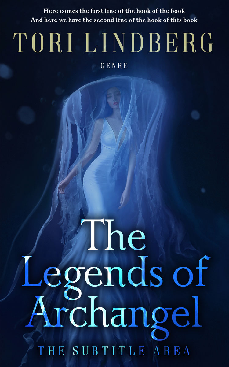 2D view of Black Pearl #9900 - Premade Fantasy Book Cover