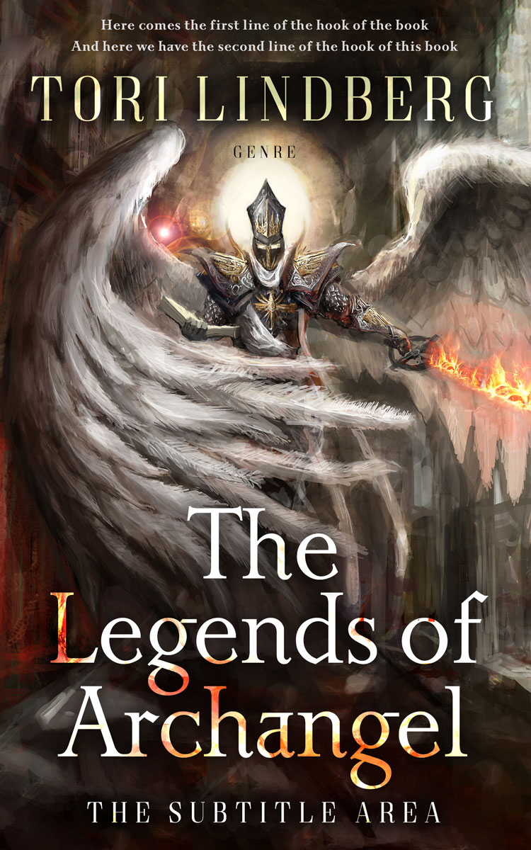 2D view of Premade Fantasy Book Cover - Cocoa Brown